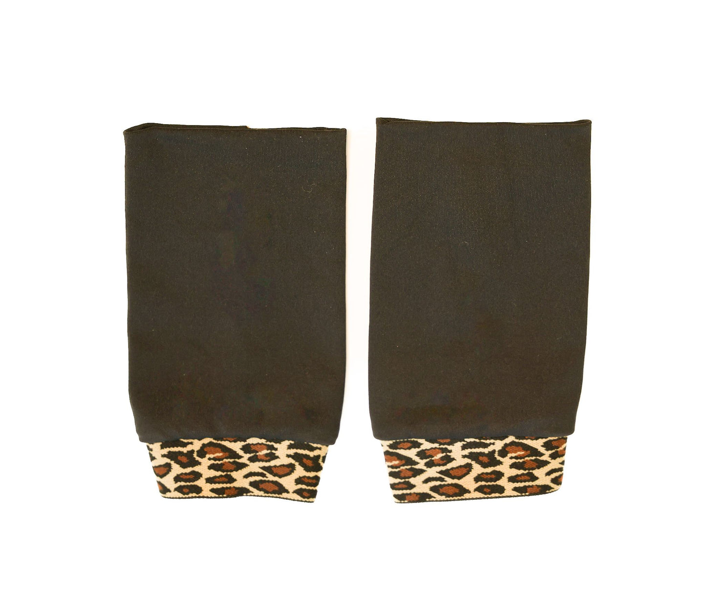 Black & leopard print cuffs