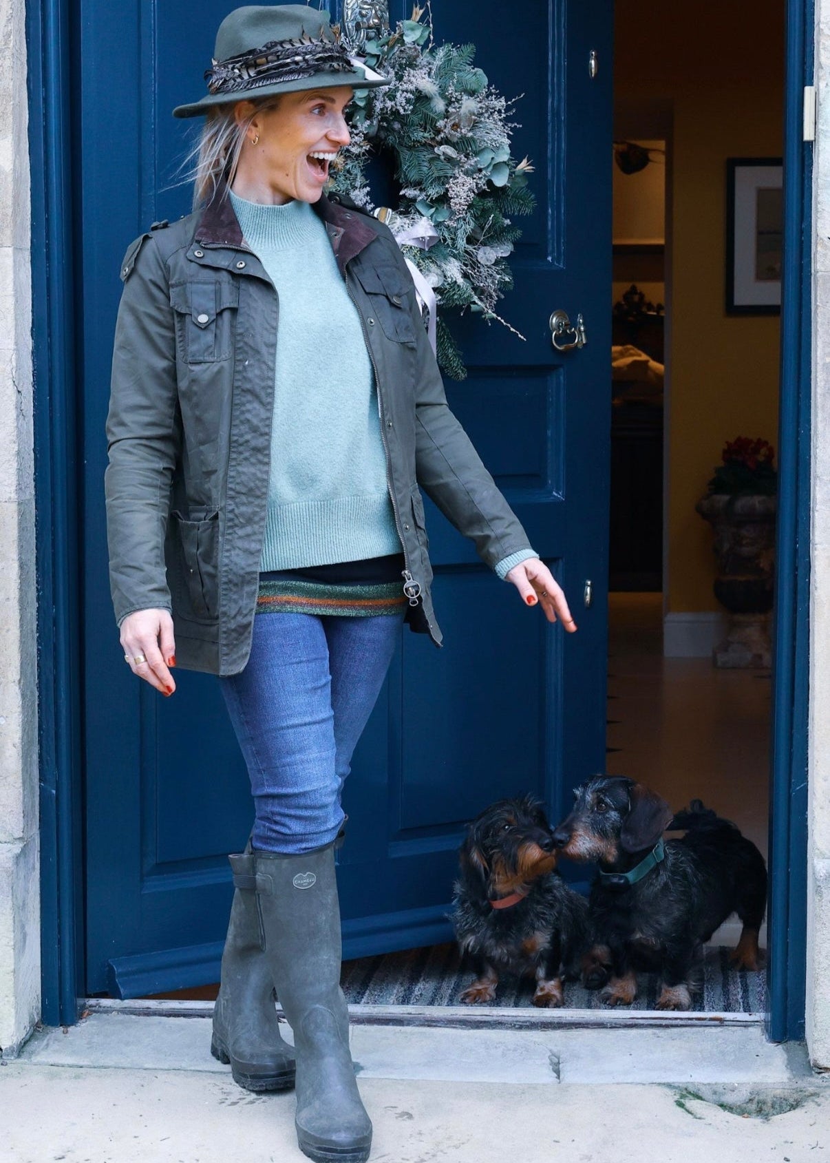 Black green & bronze sparkly band