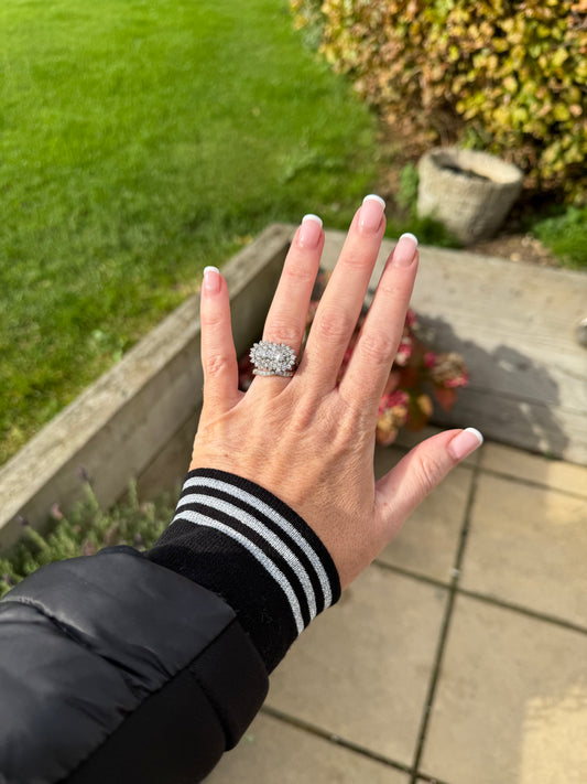 Black and silver sparkly striped cuffs